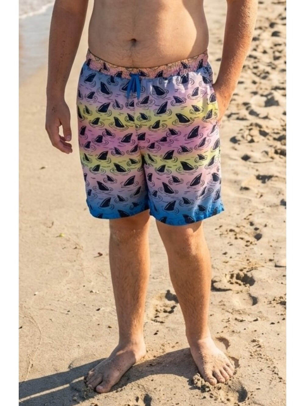 Thereabout Boys Ombre Shark Swim Trunks